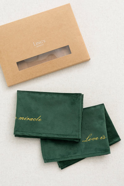 Placemats in Olive Green | Clearance