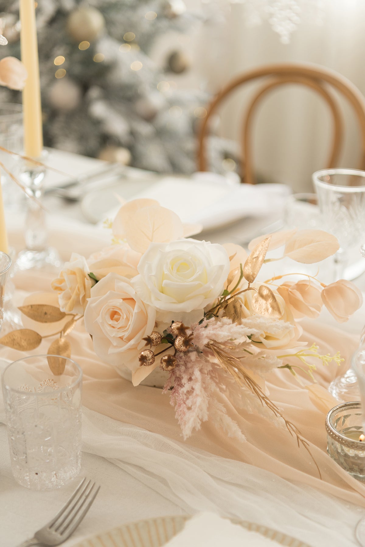 DIY Designer Flower Boxes in White & Beige