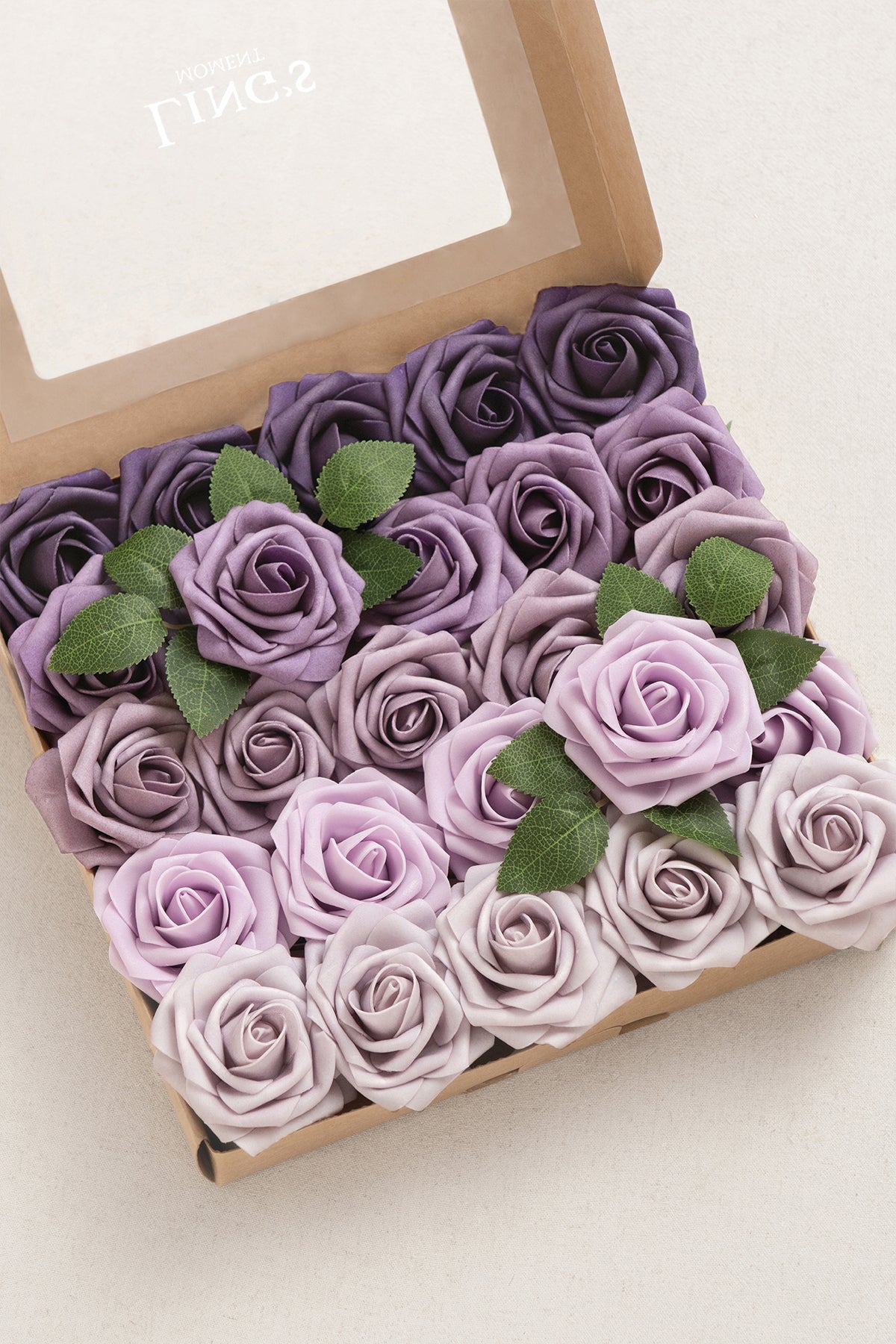 DIY Supporting Flower Boxes in Lilac & Gold
