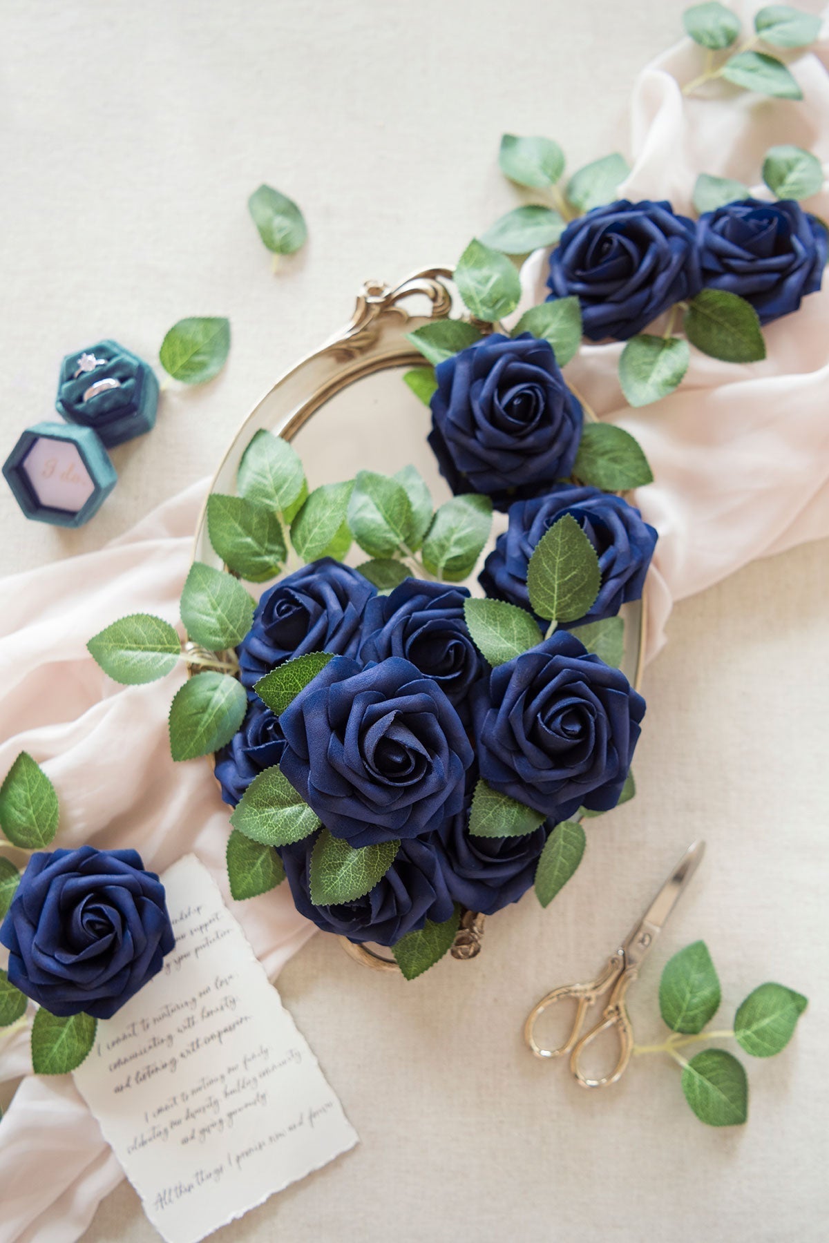 DIY Supporting Flower Boxes in Navy Blue & Red - Image 3