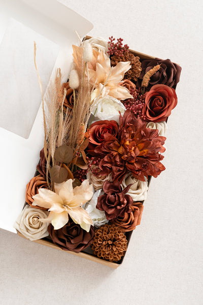 DIY Designer Flower Boxes in Rust & Sepia