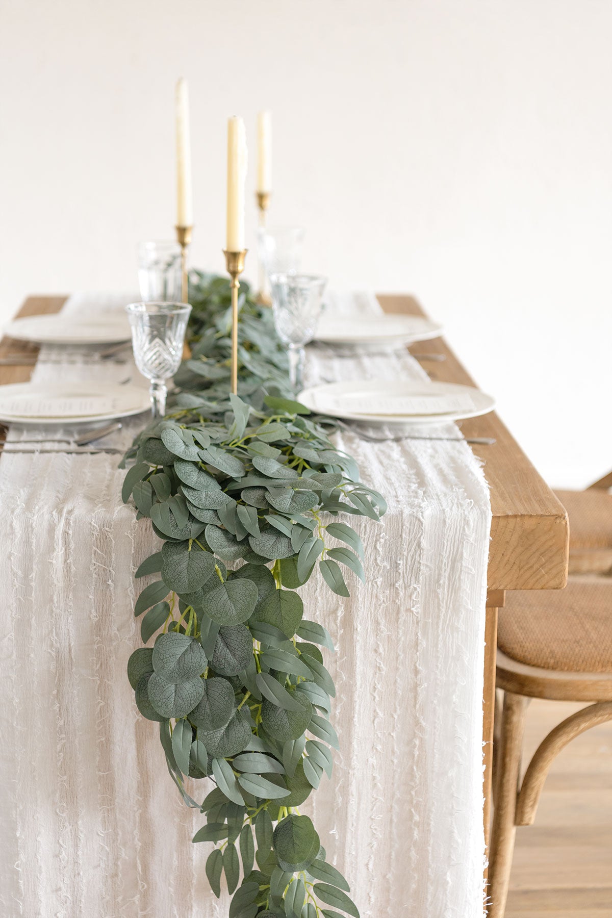 6ft Eucalyptus and Willow Leaf Greenery Garland