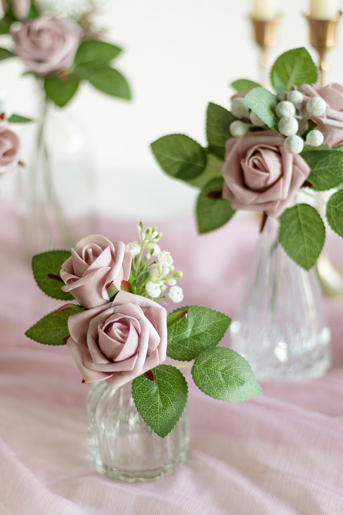 DIY Supporting Flower Boxes in Burgundy & Dusty Rose