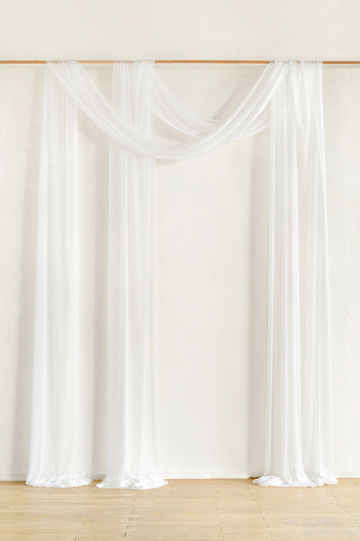 Wedding Arch Drapes in White & Sage
