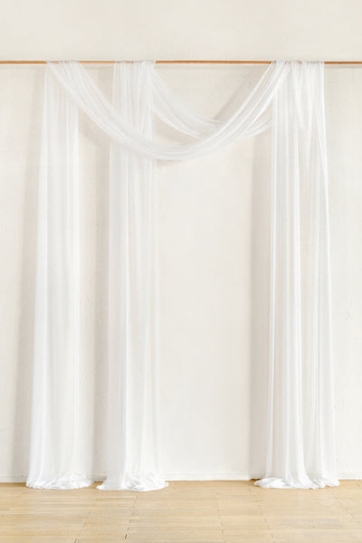 Wedding Arch Drapes in White & Sage
