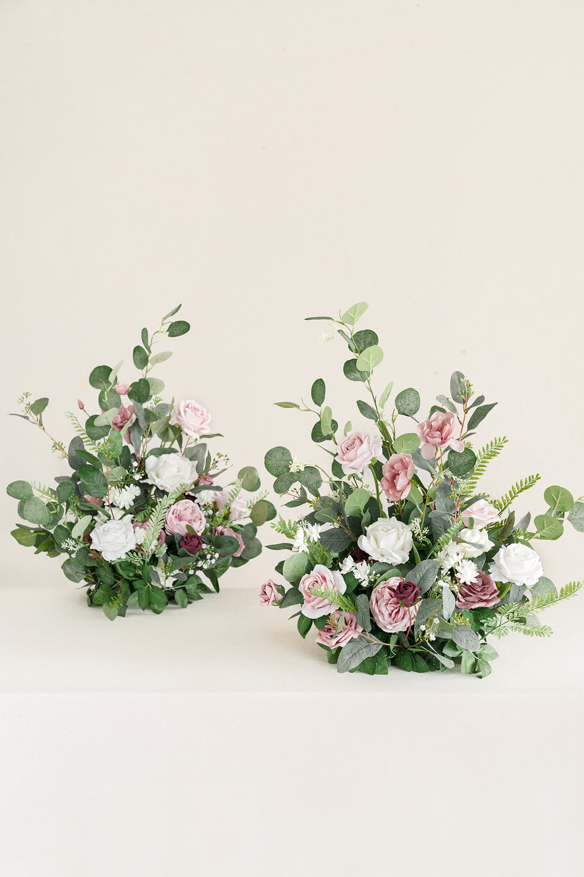 Free-Standing Flower Arrangements in Dusty Rose & Cream | Clearance