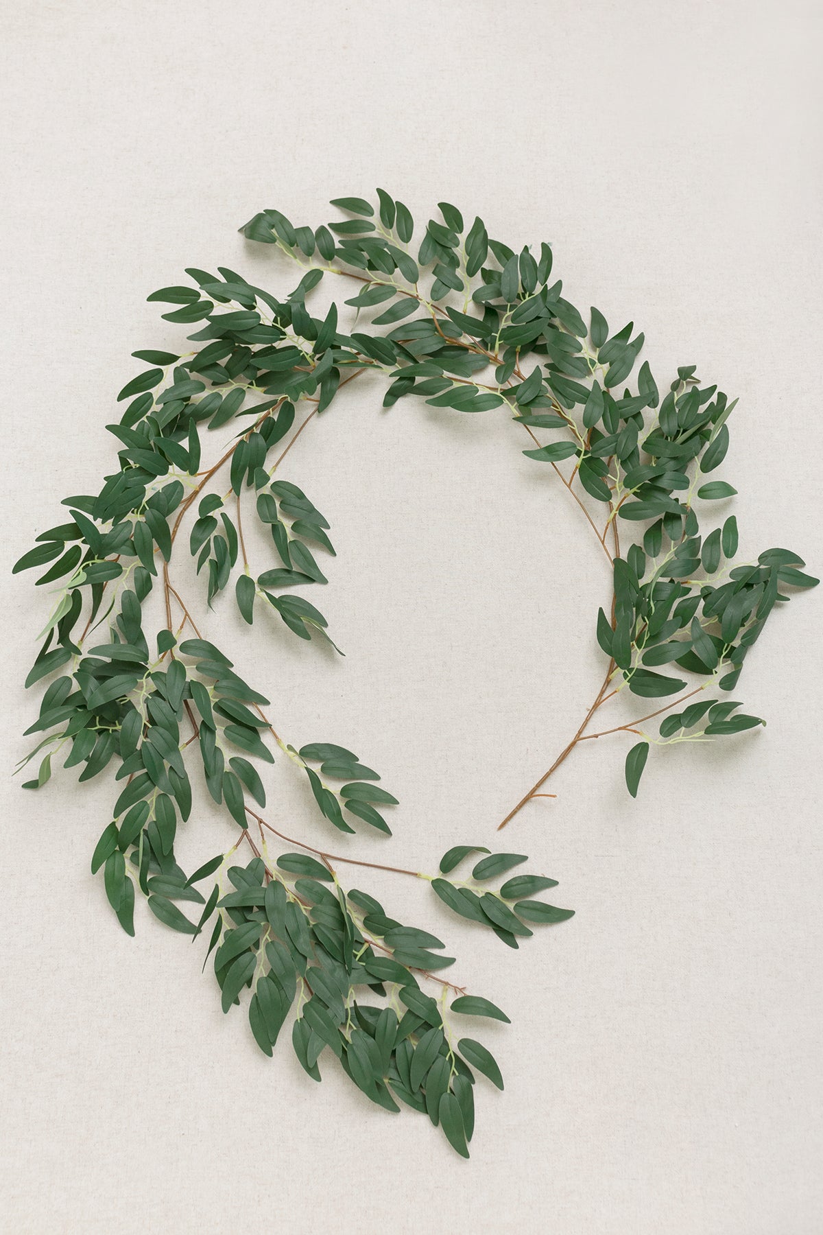 5.9ft Willow Leaf Greenery Garland