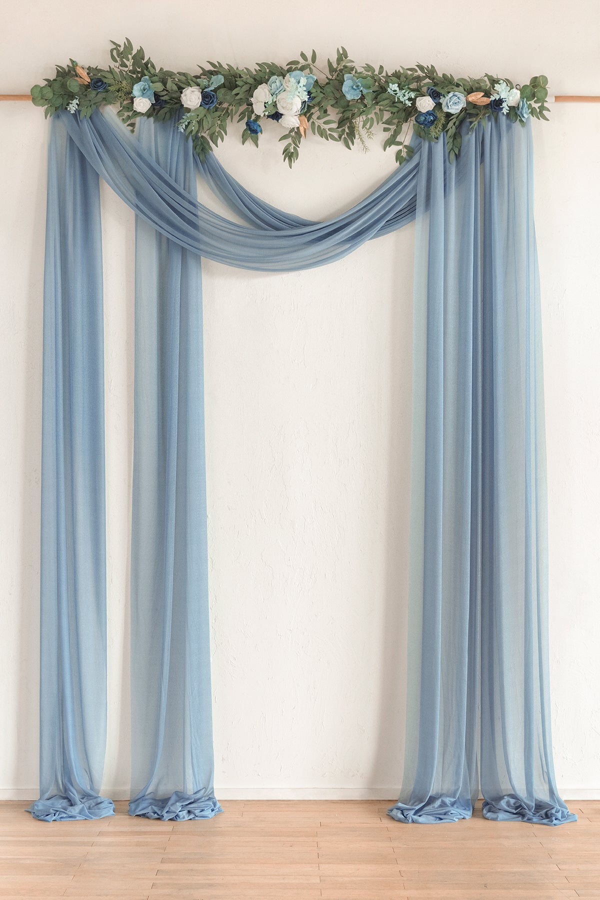 Wedding Arch Drapes in Dusty Rose & Navy