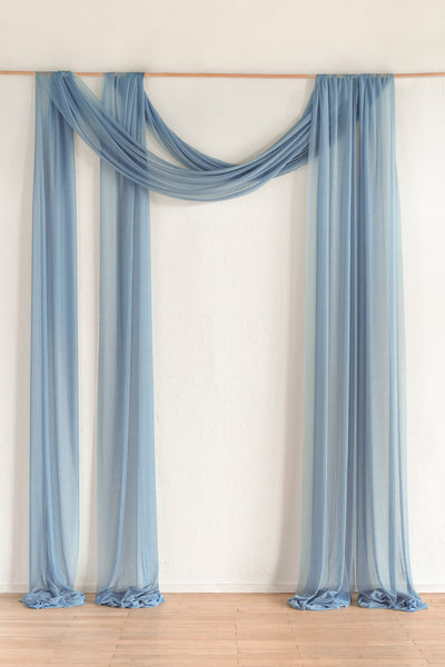 Wedding Arch Drapes in Dusty Rose & Navy