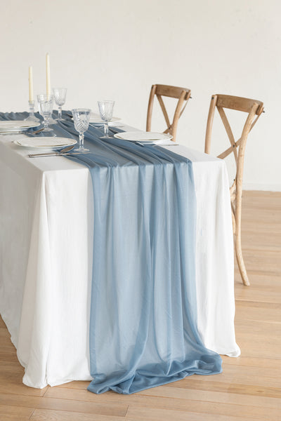 Romantic Sheer Table Runner 29" w x 10ft/14ft - 15 Colors