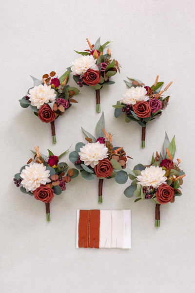 Bridesmaid Posy in Sunset Terracotta