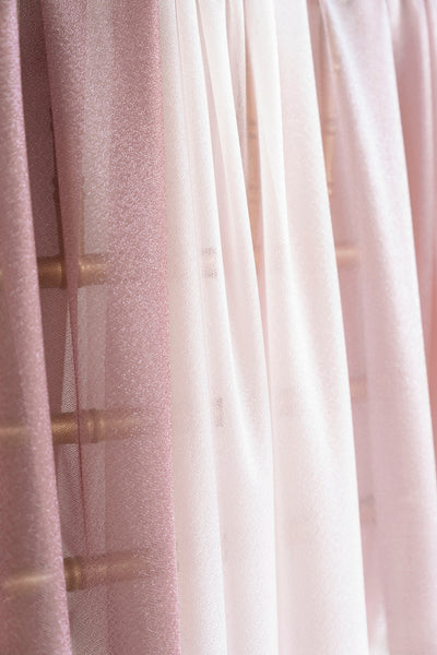 Wedding Backdrop Curtains in Dusty Rose & Mauve