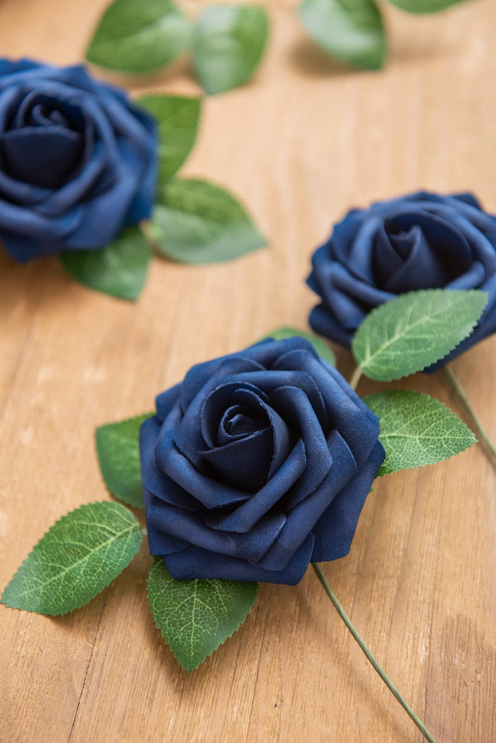 DIY Supporting Flower Boxes in Navy Blue & Red - Image 5