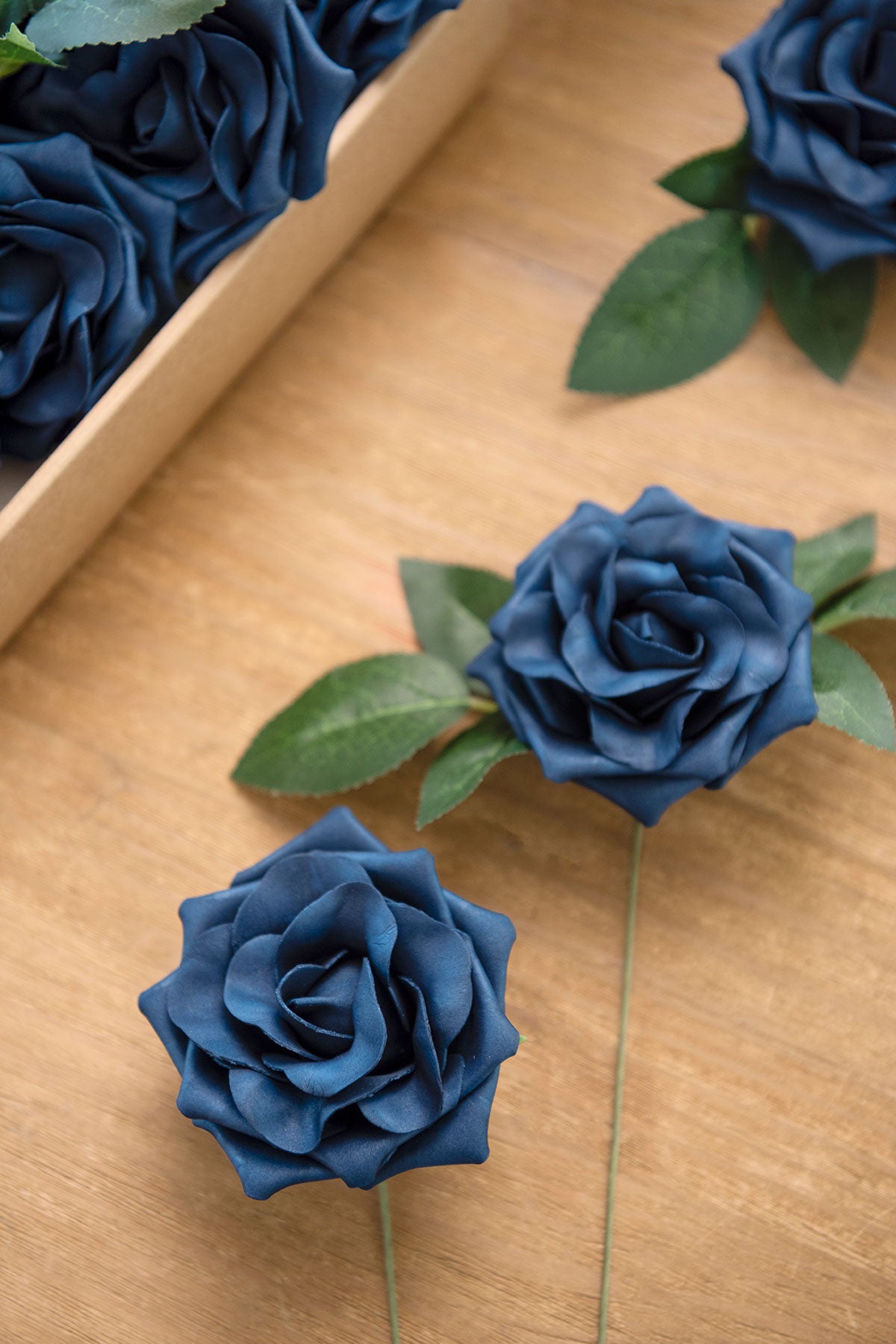 3.5" Foam Avalanche Rose with Stem - 12 Colors