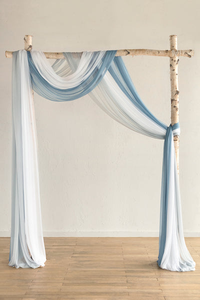 Wedding Arch Drapes in Dusty Rose & Navy