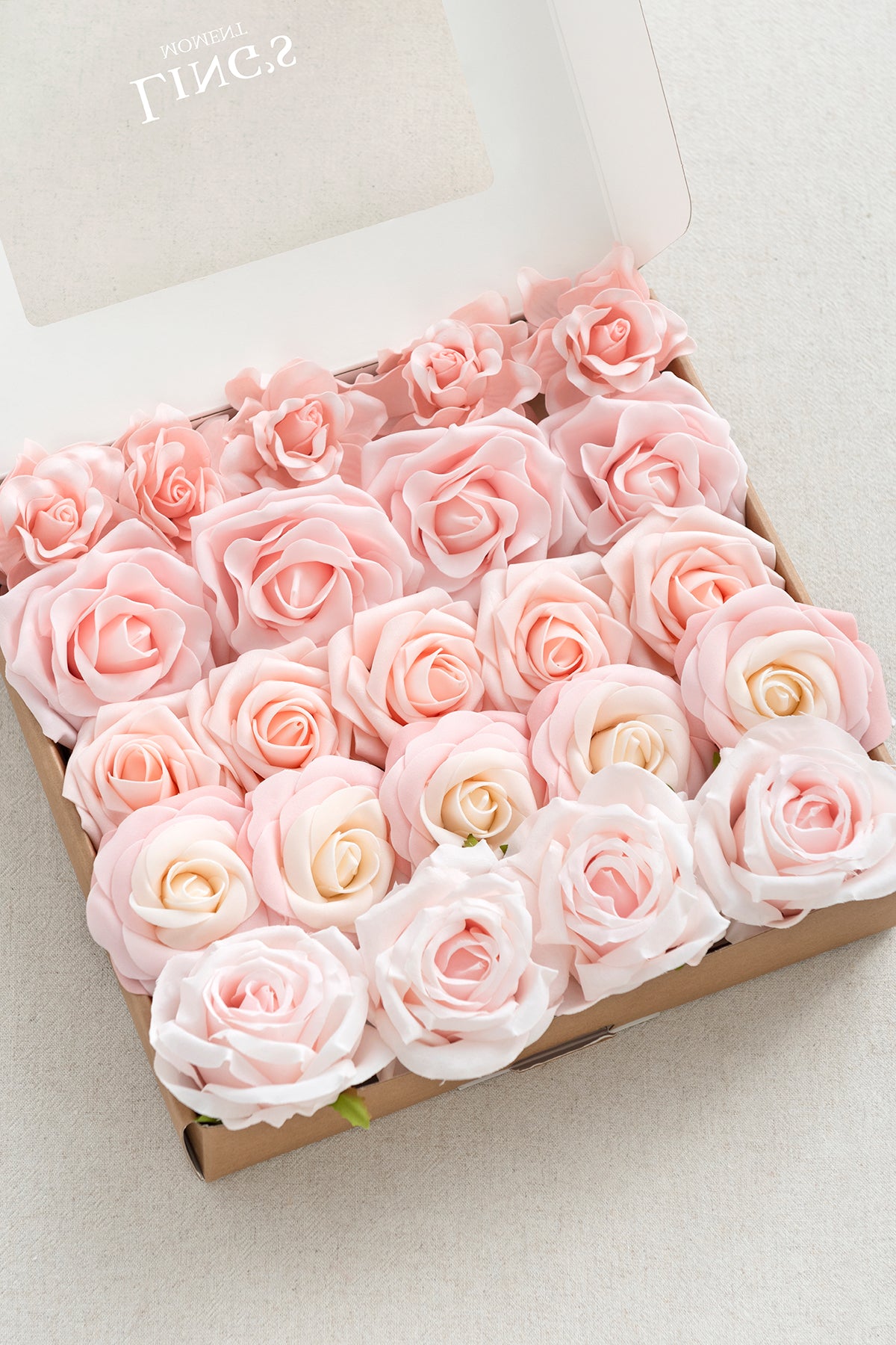 DIY Supporting Flower Boxes in Blush & Cream