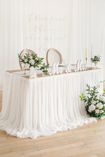 Table Skirt for Head Table/Sweetheart Table