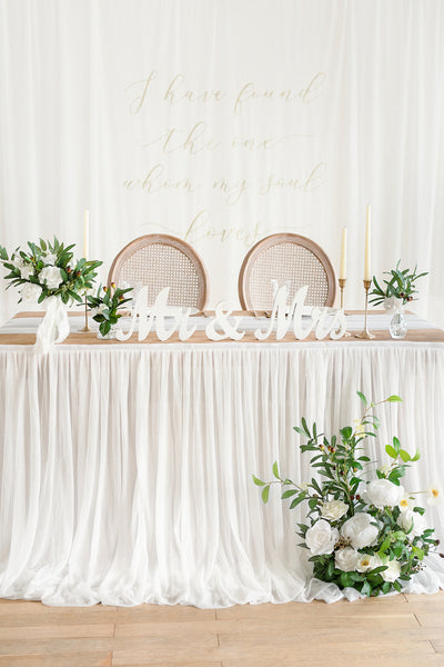 Table Skirt for Head Table/Sweetheart Table