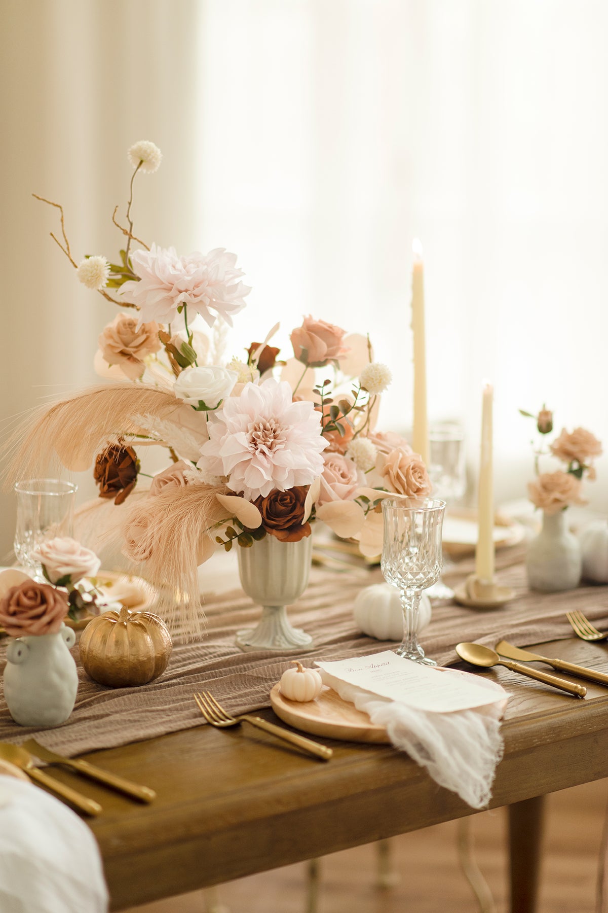 DIY Designer Flower Boxes in White & Beige