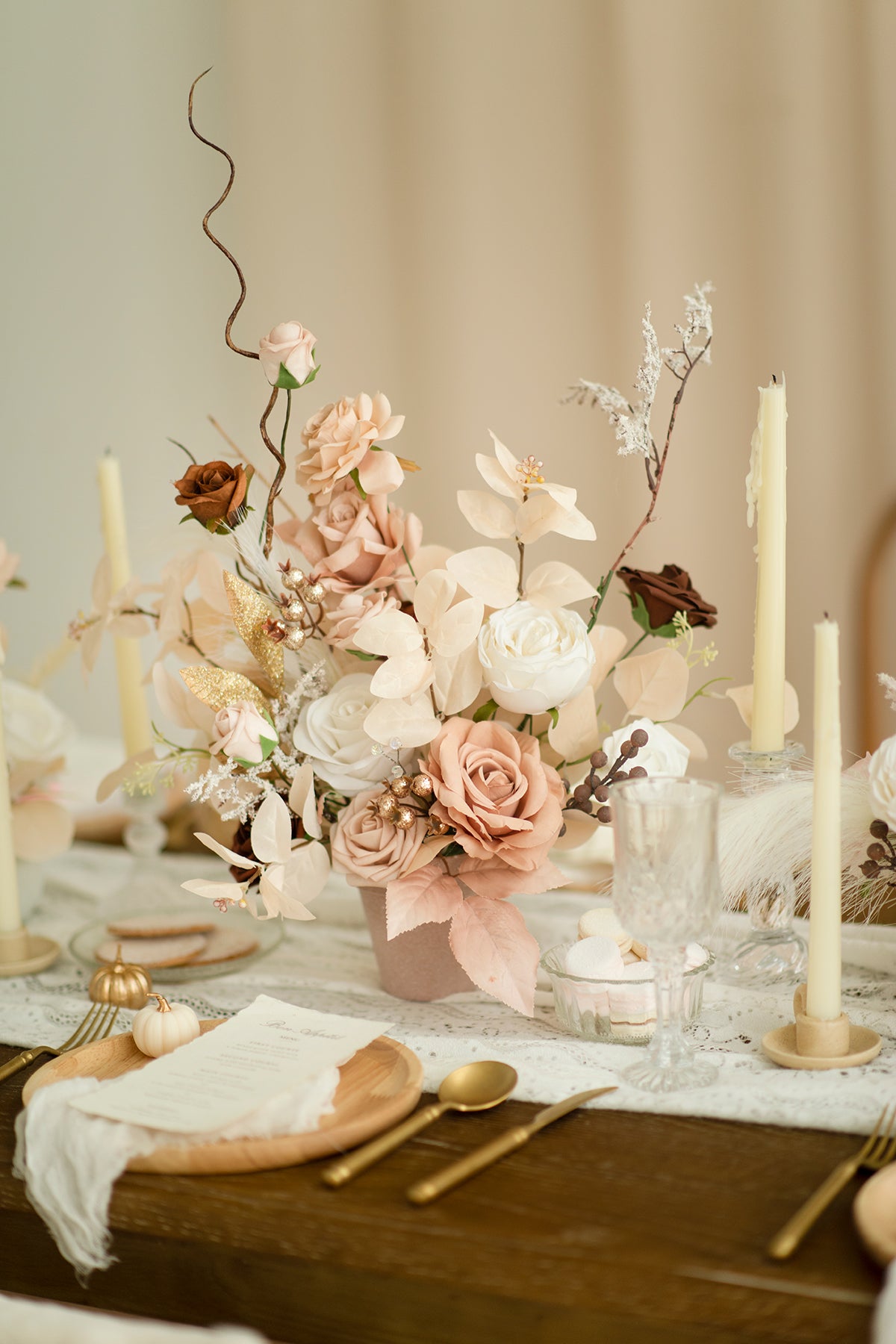 DIY Designer Flower Boxes in White & Beige