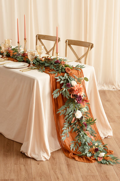 6ft Flower Garland in Amber