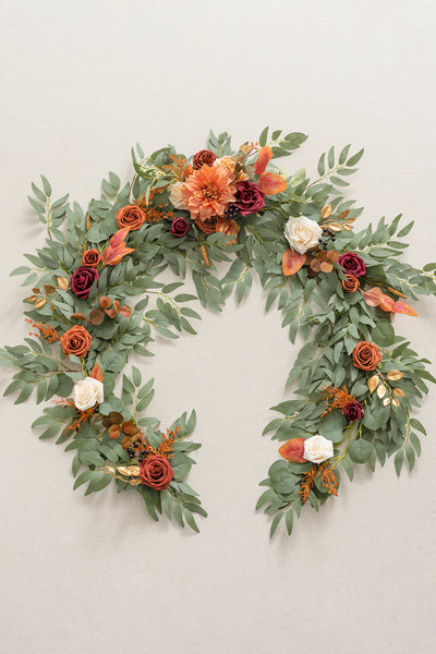 6ft Flower Garland in Amber