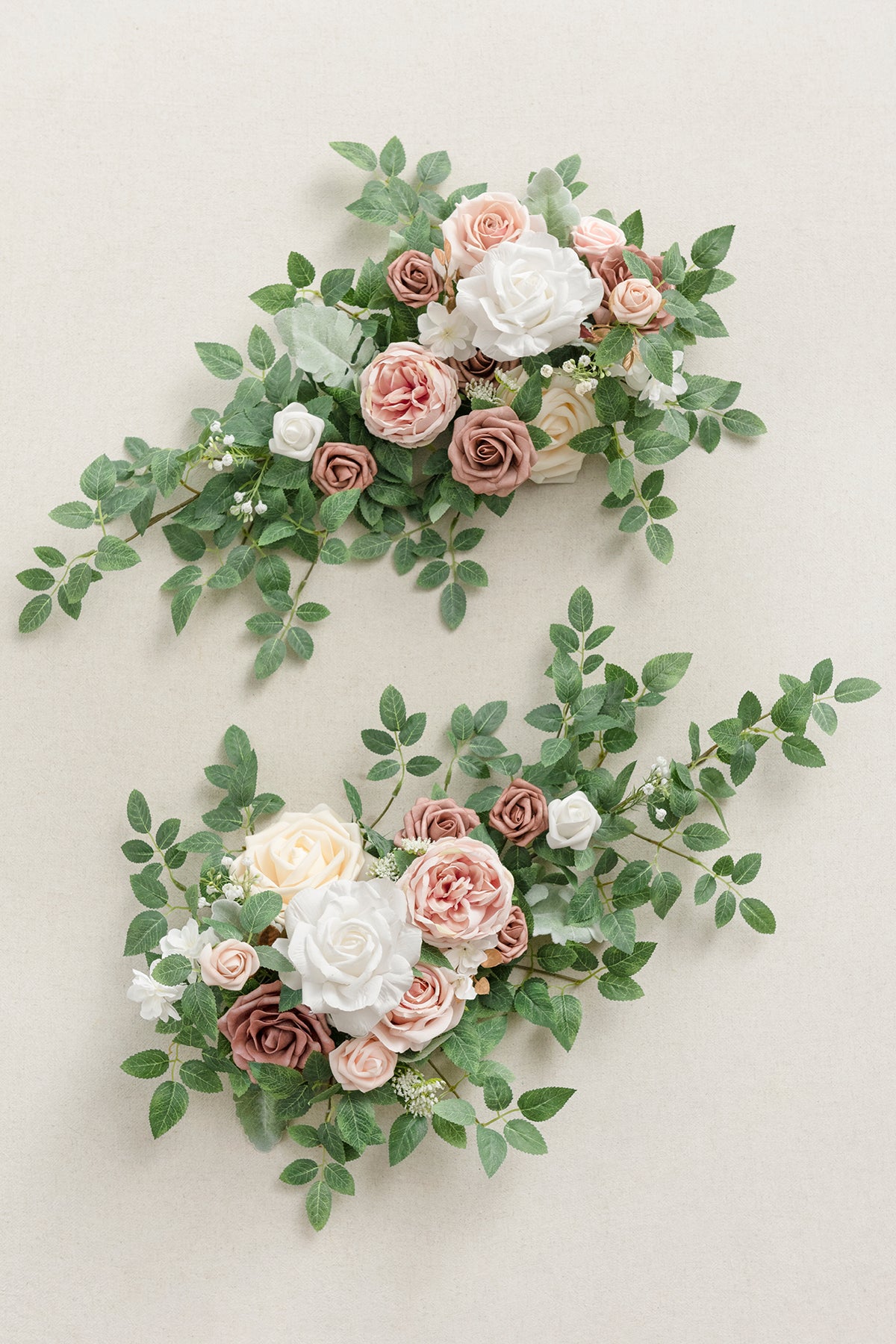 Head Table Floral Swags in Dusty Rose & Cream