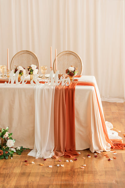 Weave Wedding Table Runner for Reception (Set of 8) - 4 Colors
