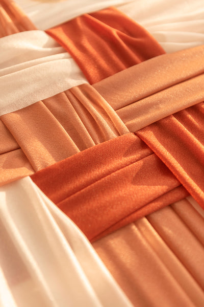 Table linens in Sunset Terracotta