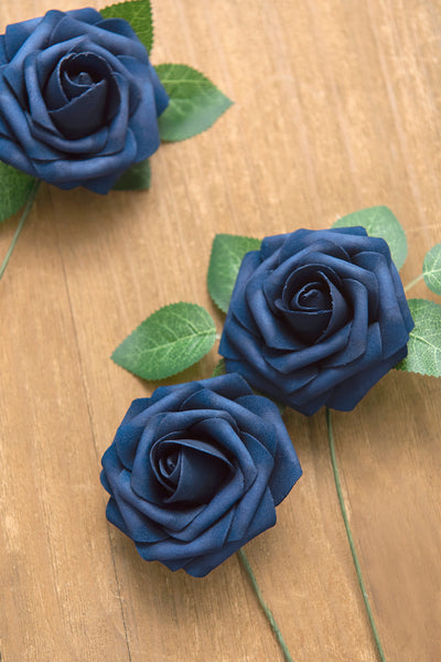 DIY Supporting Flower Boxes in Dusty Blue & Navy