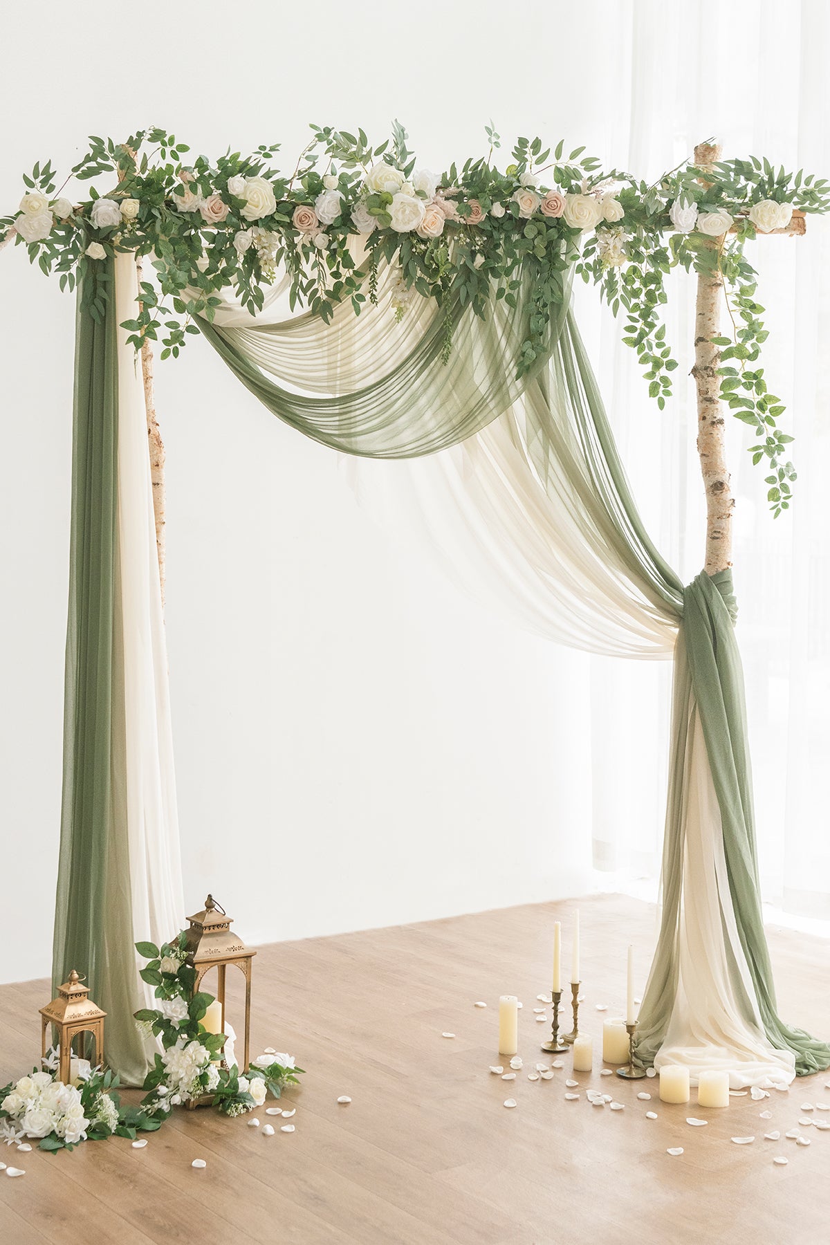 Easy Hanging Sheer Arch Draping (Set of 3)