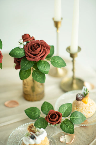 DIY Supporting Flower Boxes in Black & Pumpkin Orange Wedding