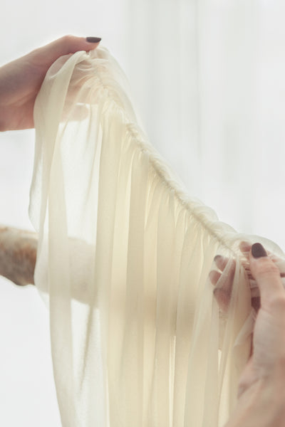 Wedding Arch Drapes in White & Sage