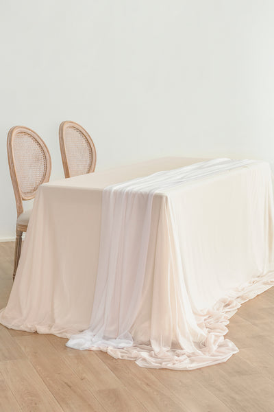 Table Linens in White & Beige