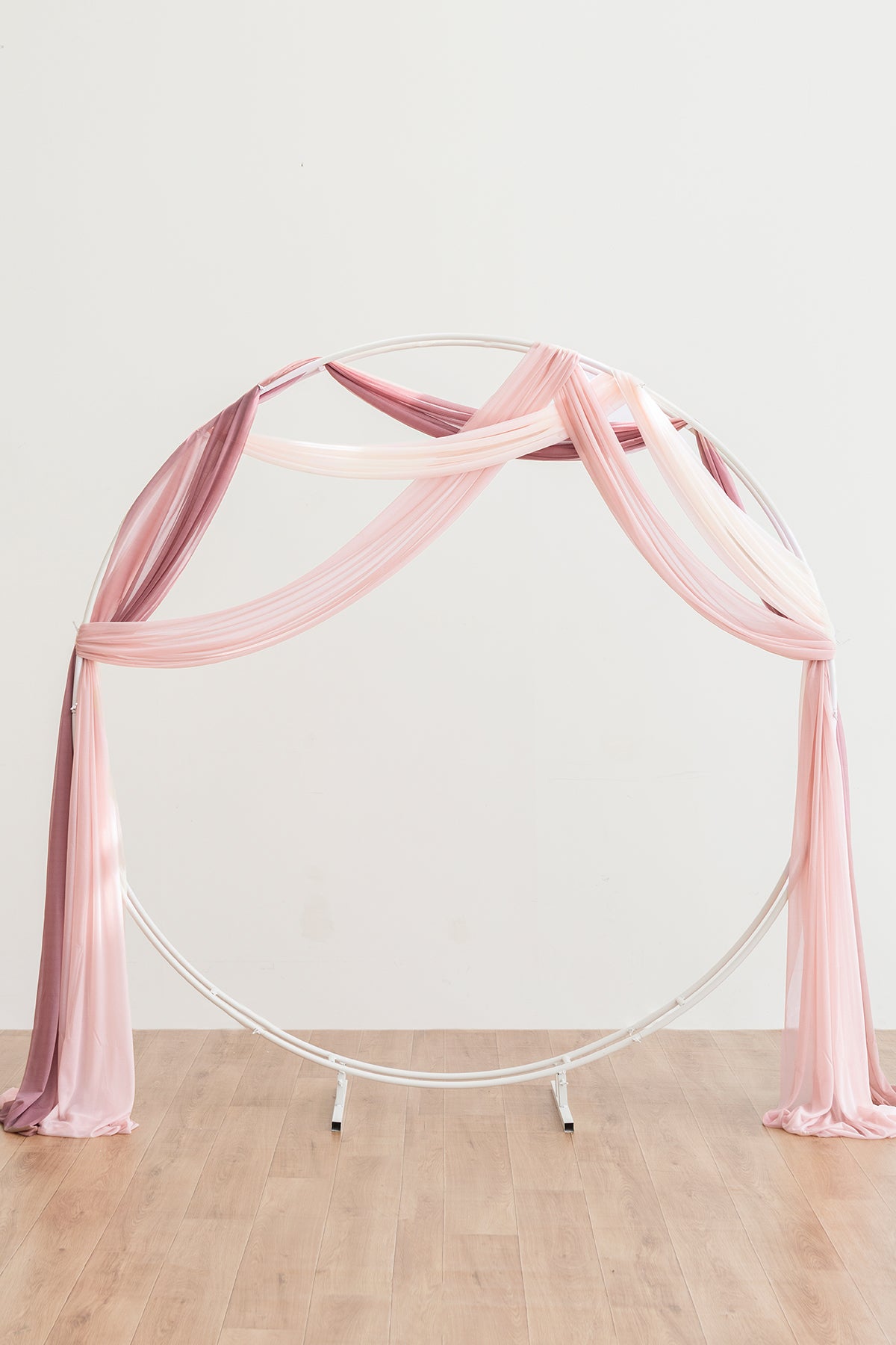 Wedding Arch Drapes in Dusty Rose & Navy