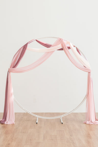 Sheer Wedding Arch Draping 30" w x 20ft  - Ombre Colors