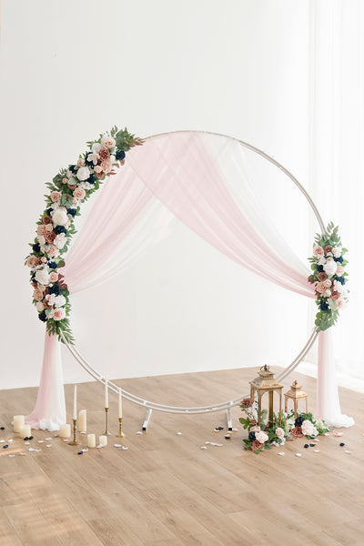 Round Arch Decor Set in Dusty Rose & Navy | Clearance