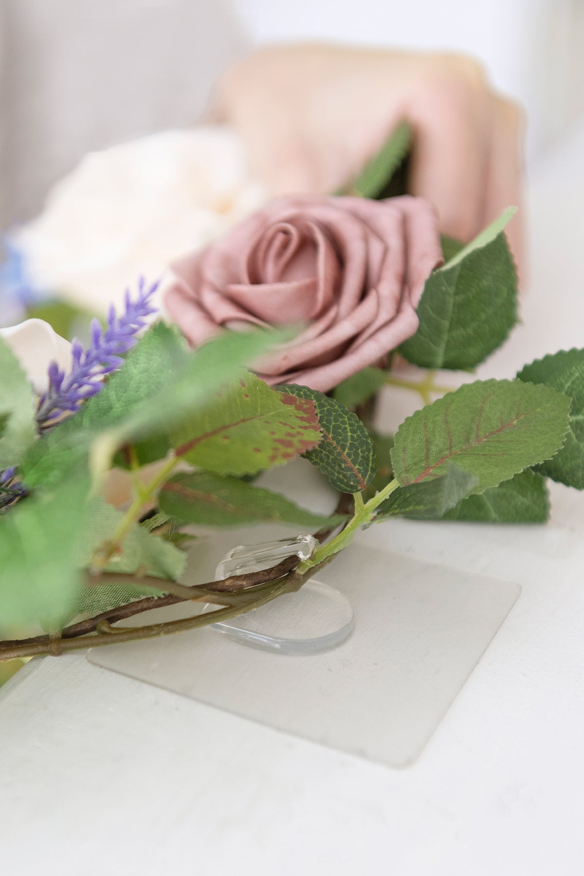 Dusty Rose Wedding Flowers & Greenery