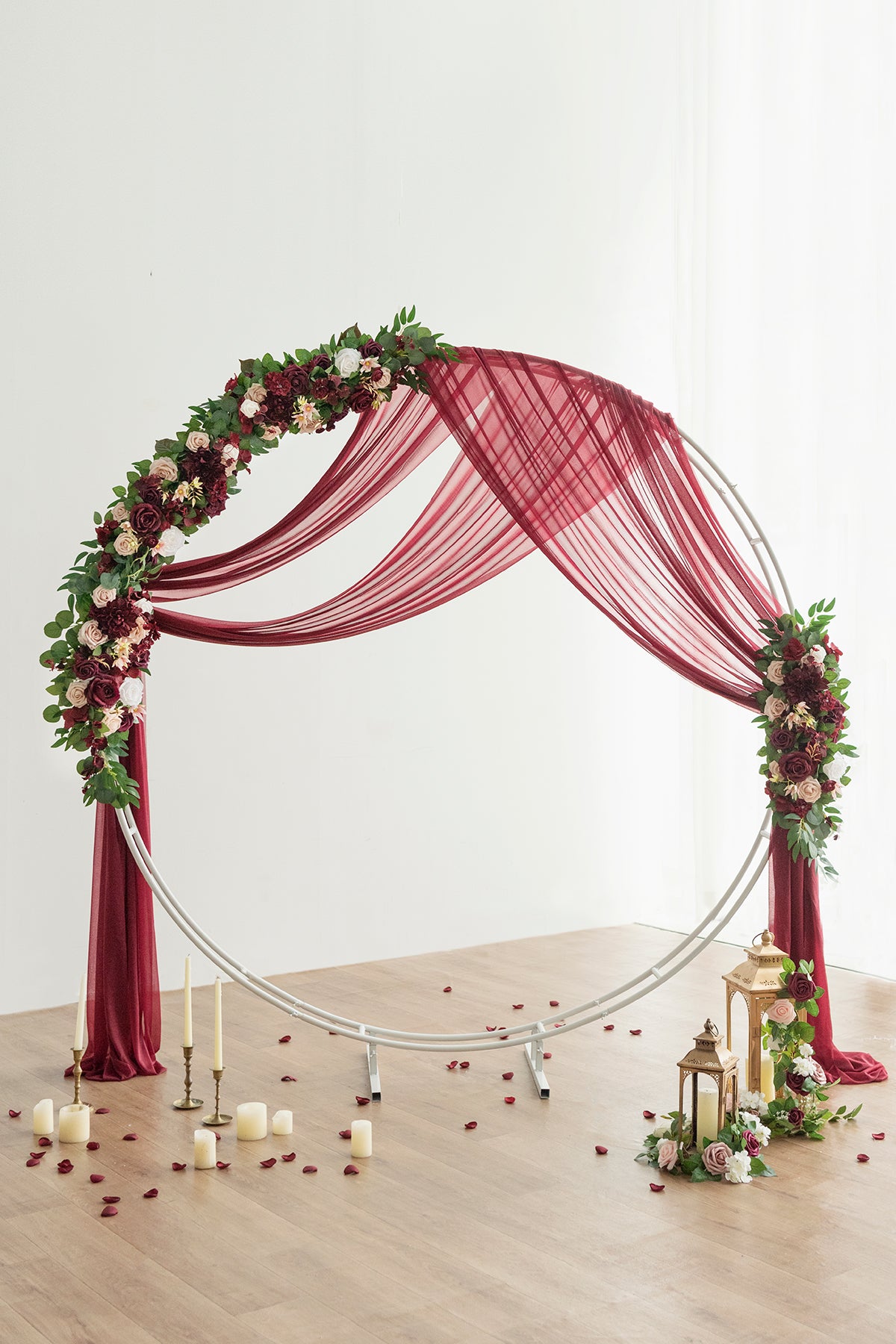 Flower Arrangements for Arch Decor in Romantic Marsala | Clearance