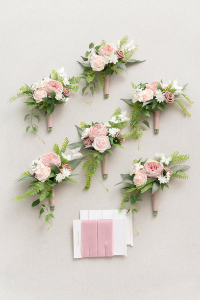 Bridesmaid Posy in Dusty Rose & Ivory