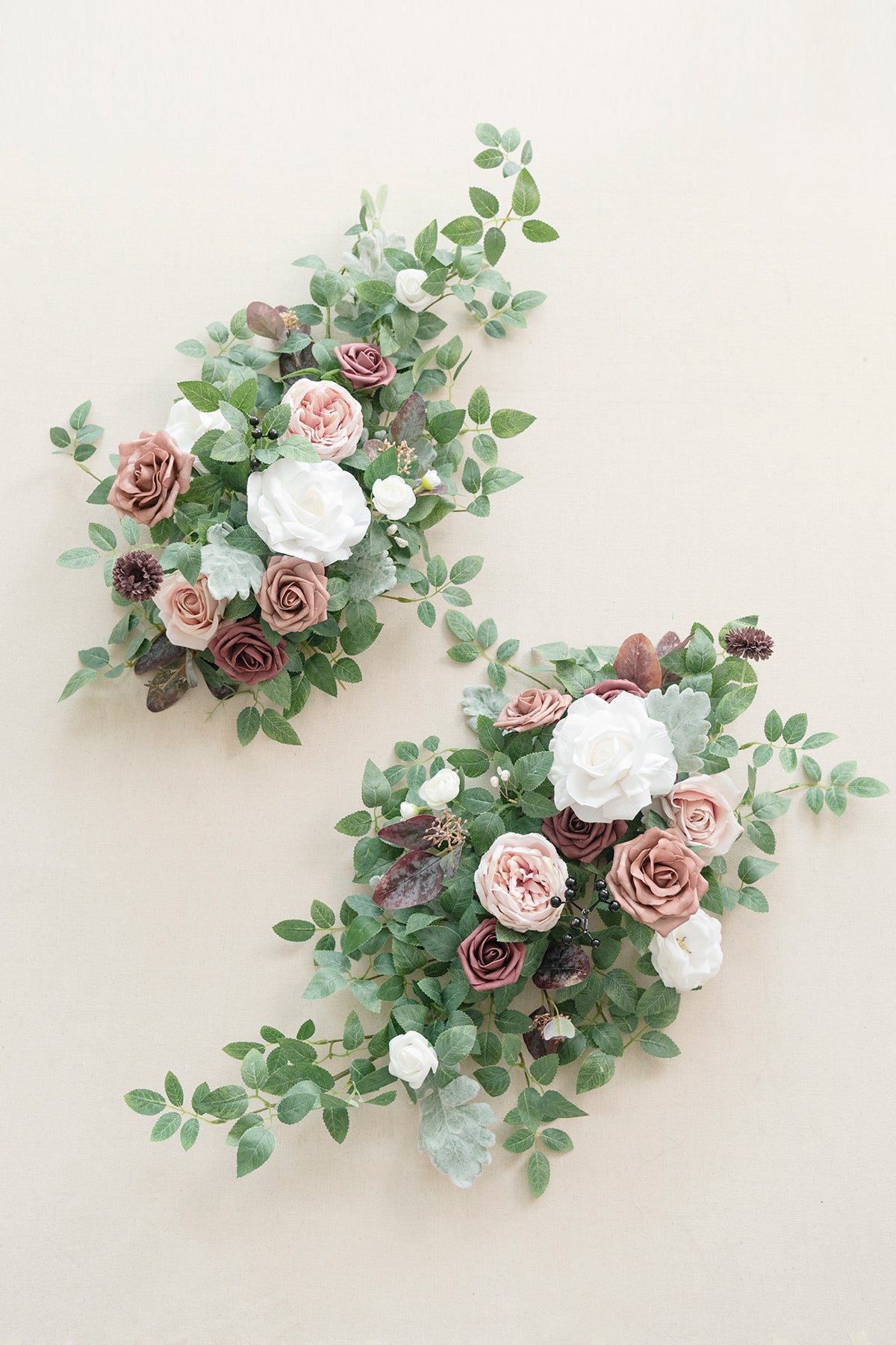 Head Table Floral Swags in Dusty Rose & Mauve