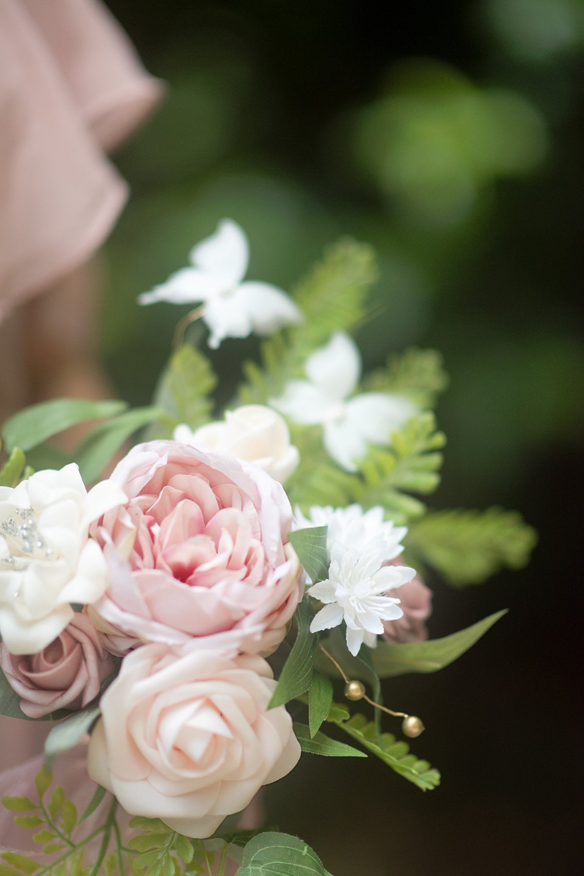 Bridesmaid Posy in Dusty Rose & Ivory