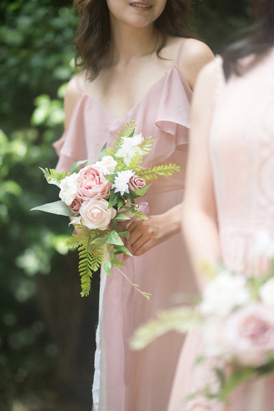 Bridesmaid Posy in Dusty Rose & Ivory