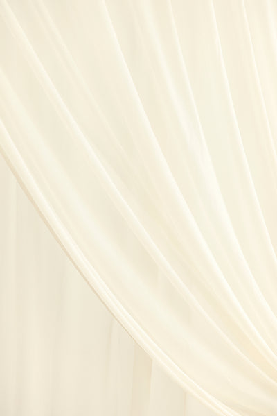 2-Layer Wedding Backdrop Curtains 59" x 10ft (Set of 2) - 6 Colors