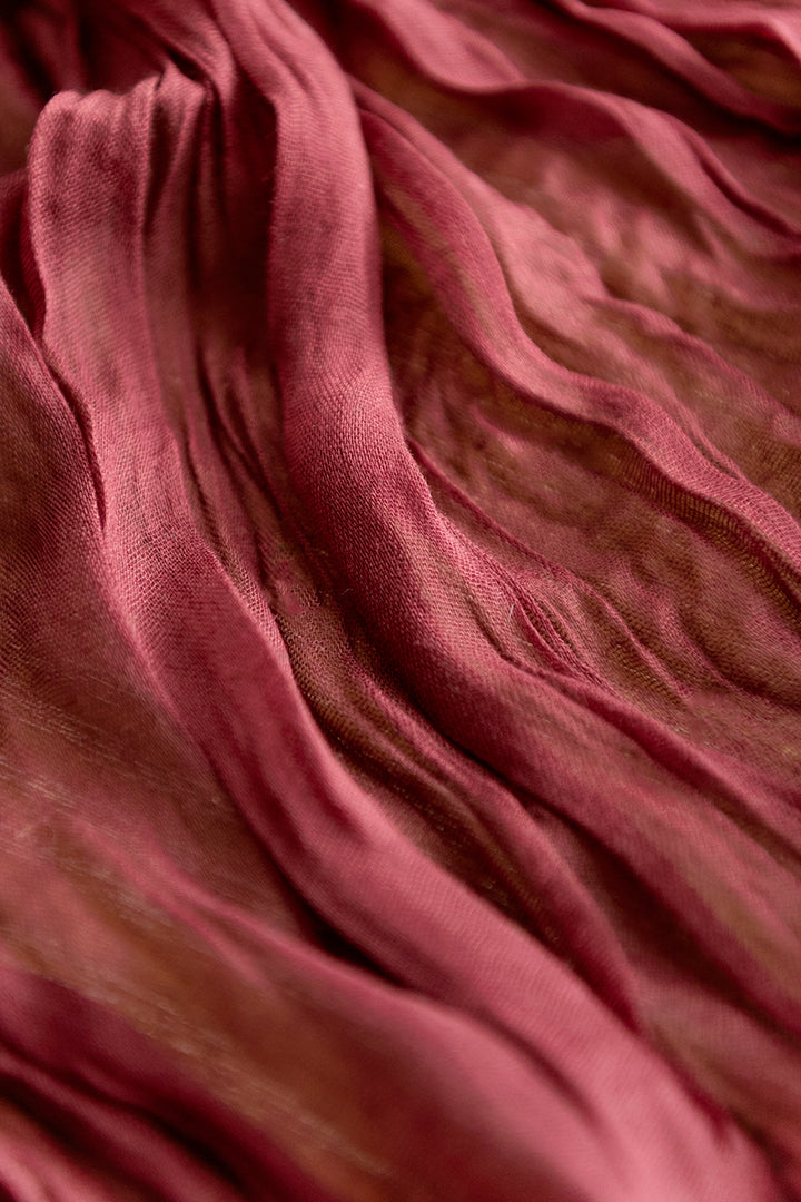 Table Linens in Dark Teal & Marsala