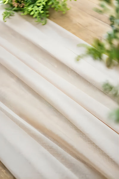 Table Linens in Blush & Cream