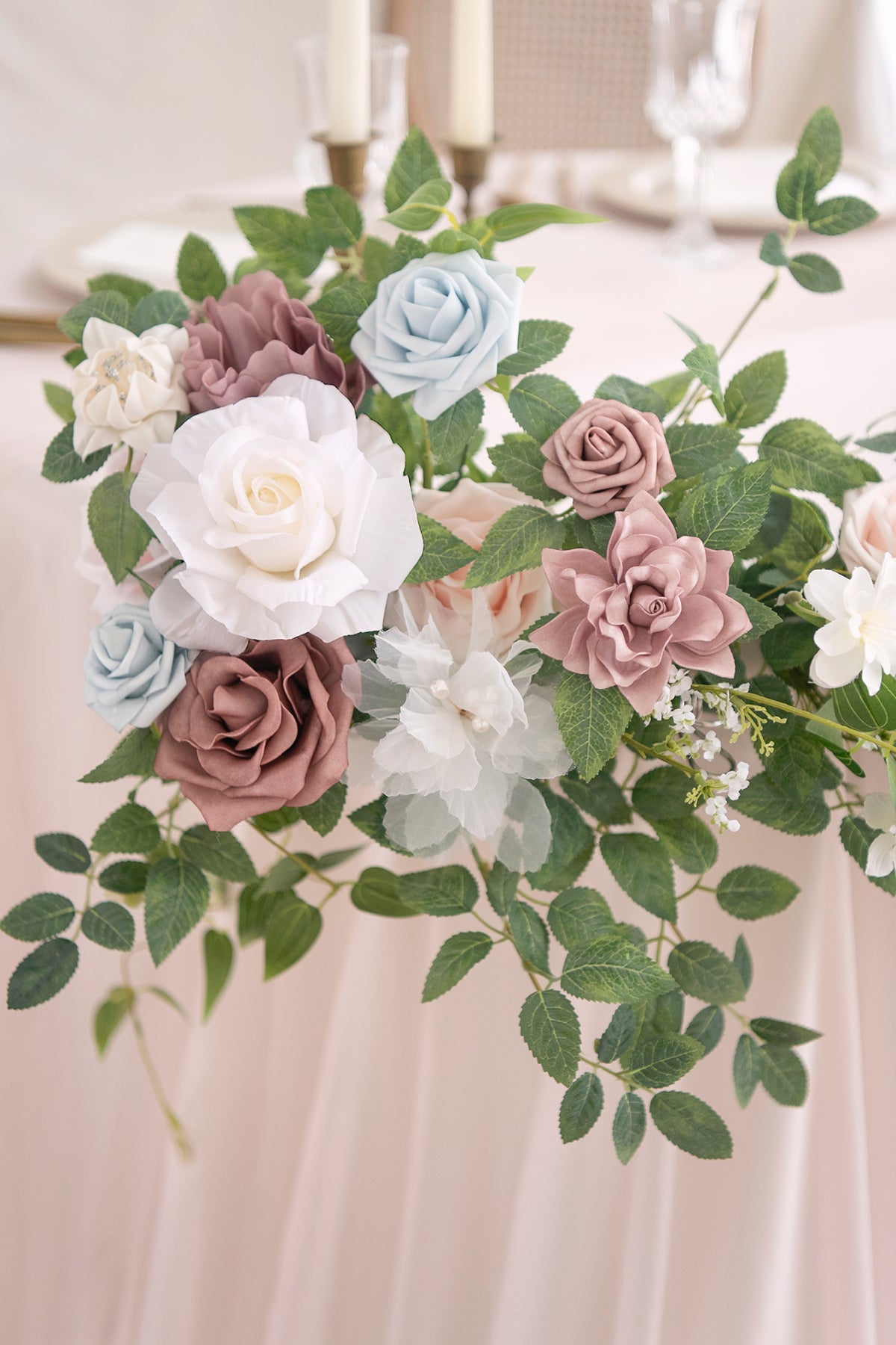 Head Table Floral Swags in English Pastel