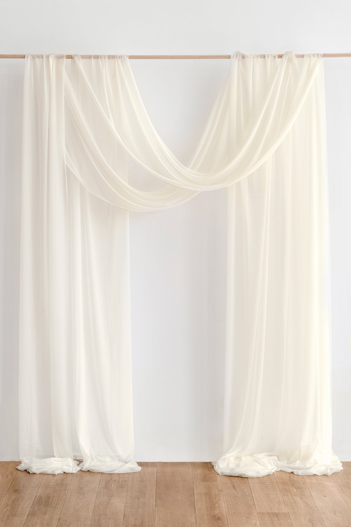 Wedding Arch Drapes in White & Beige