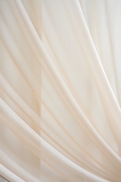 2-Layer Wedding Backdrop Curtains 59" x 10ft (Set of 2) - 6 Colors