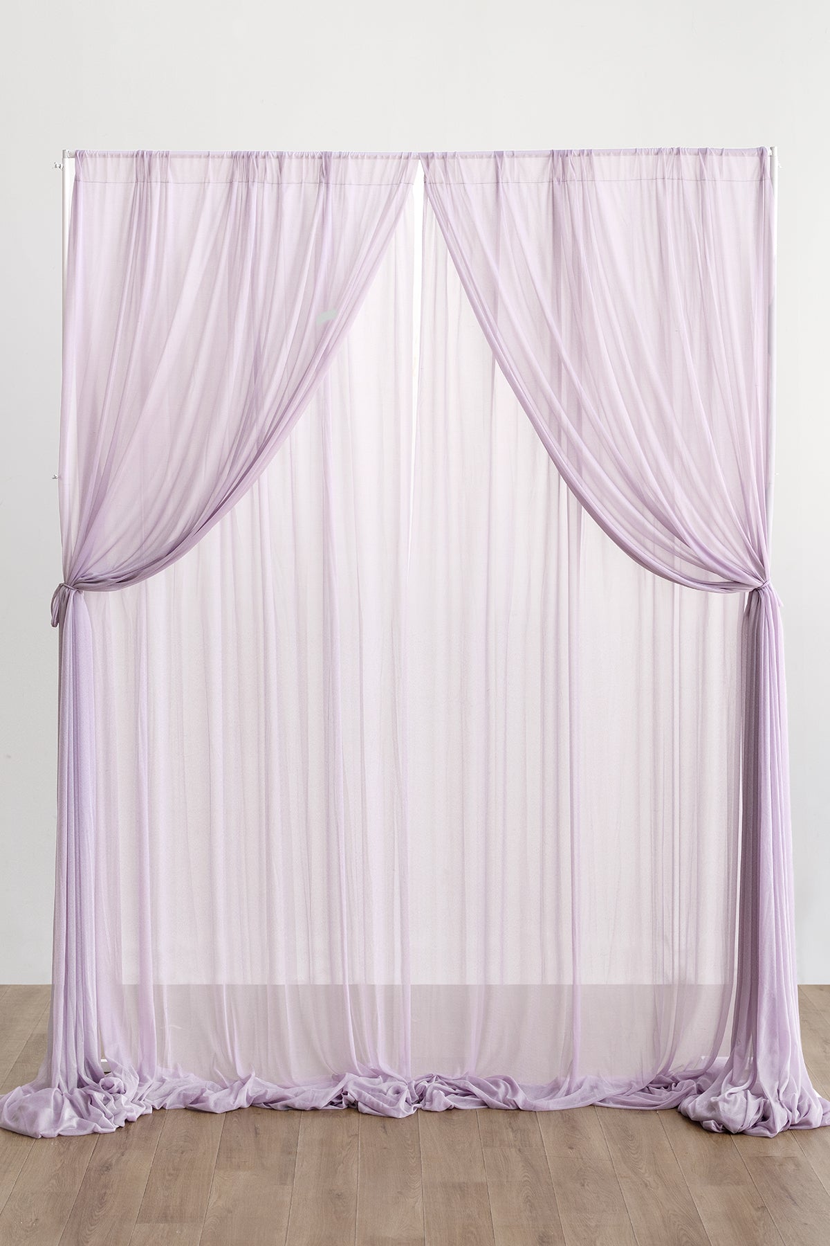 2-Layer Wedding Backdrop Curtains 59" x 10ft (Set of 2) - 6 Colors | Limited-Time